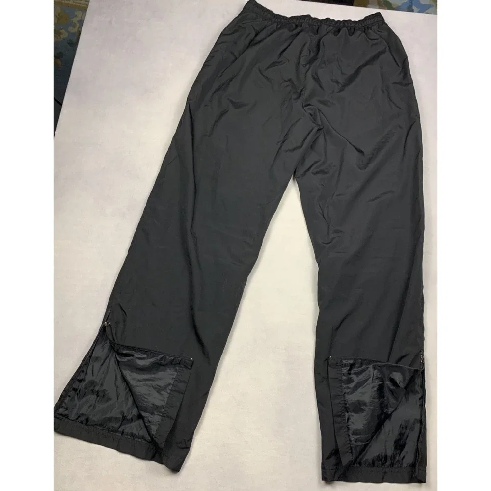 Jerzees‎ Windbreaker Pants Mens L Black Track Athletic Warm Up Pants